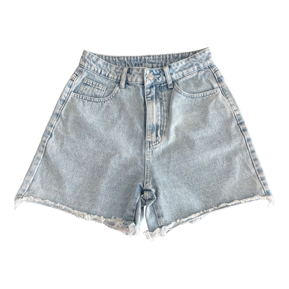 Shein whitewashed zip up shorts SZ S/4